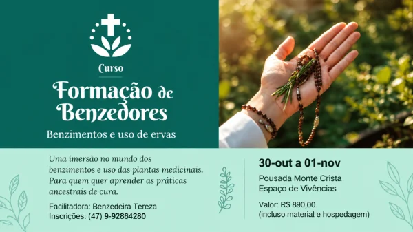 Formação de Benzedores | 30/10 a 01/11